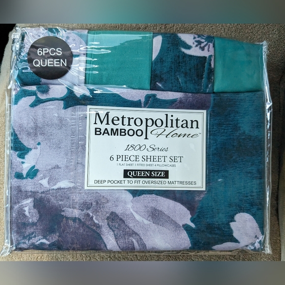 Metropolitan Bedding Queen Metropolitan Bamboo Sheet Set 6 Pieces